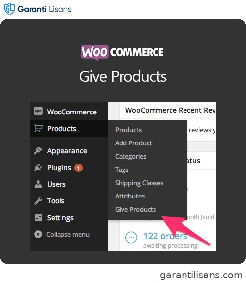 WooCommerce Give Products