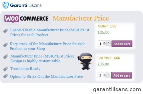 WooCommerce Manufacturer Price