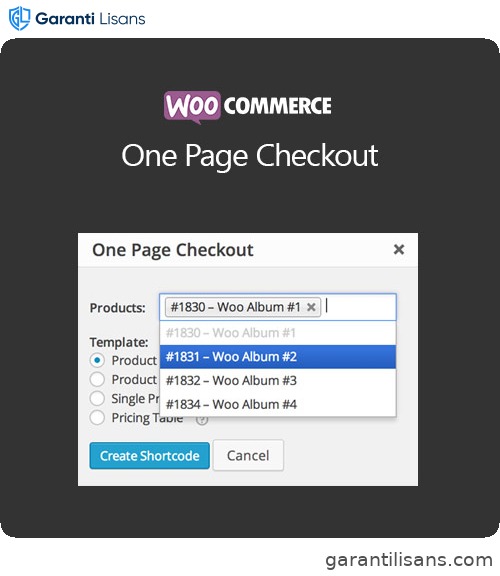 WooCommerce One Page Checkout