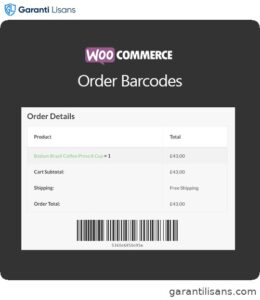 WooCommerce Order Barcodes