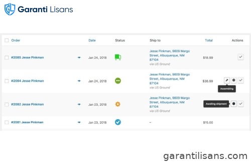 WooCommerce Order Details