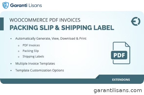 WooCommerce PDF Invoice, Packing Slip & Shipping Label