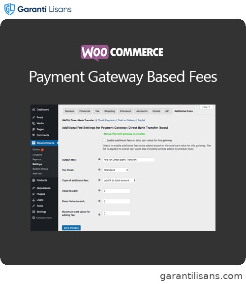 WooCommerce Payment Gateway Based Fees