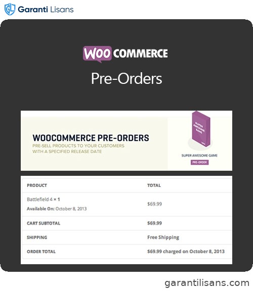 WooCommerce Pre-Orders