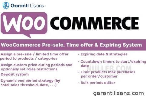 WooCommerce Pre-sale, Time offer & Expiring System