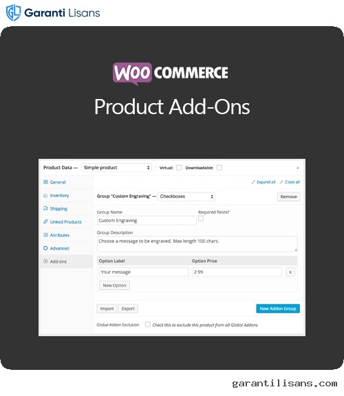 WooCommerce Product Add-Ons