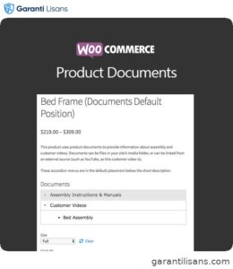WooCommerce Product Documents