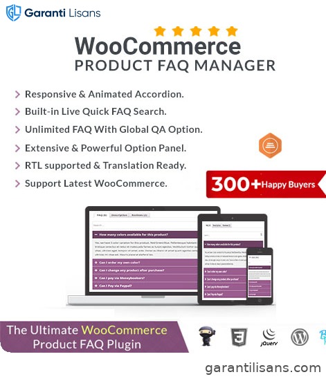 WooCommerce Product FAQ Manager