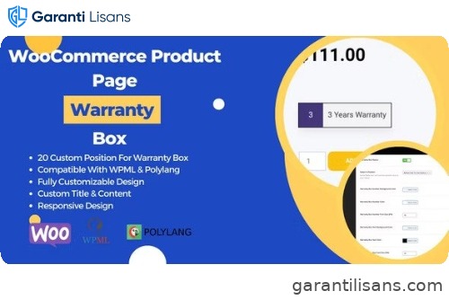WooCommerce Product Page Warranty Box