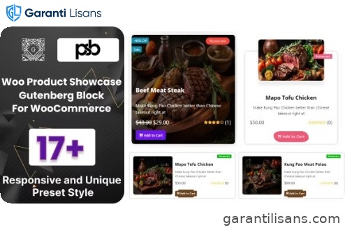 WooCommerce Product Showcase Gutenberg Block