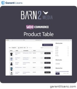 WooCommerce Product Table