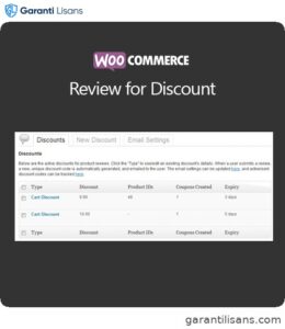 WooCommerce Review for Discount