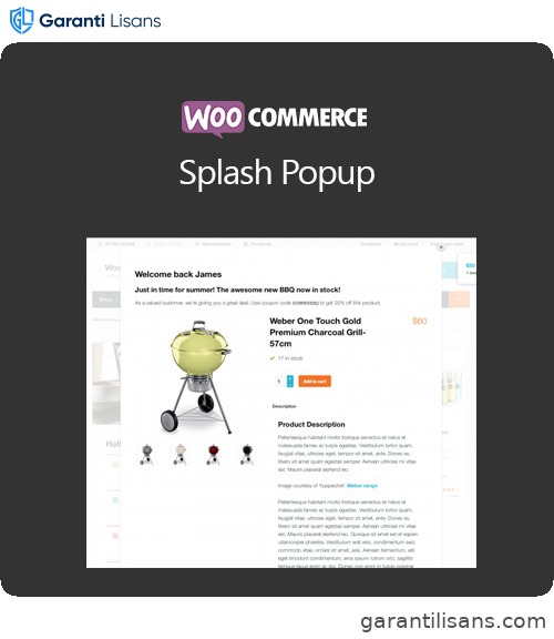 WooCommerce Splash Popup