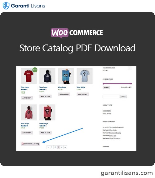WooCommerce Store Catalog PDF Download