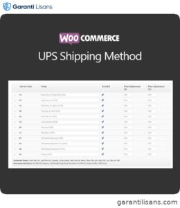 WooCommerce UPS Shipping Method