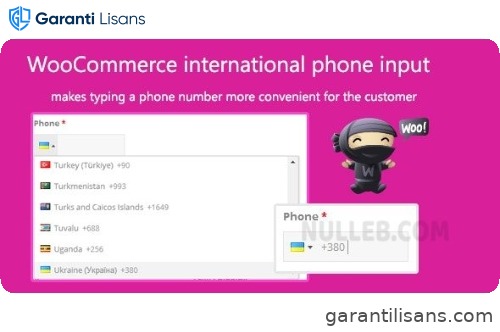 WooCommerce international phone input