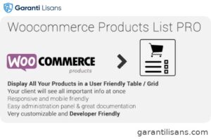 Woocommerce Products List Pro