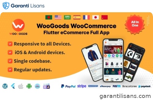 Woogoods WooCommerce – Flutter E-commerce Full App