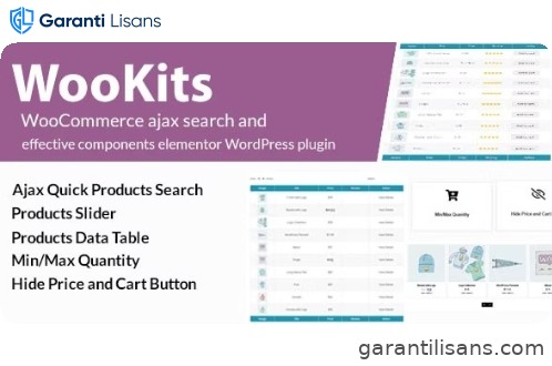 Wookits – WooCommerce ajax search and effective components elementor WordPress plugin