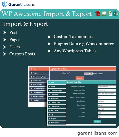 WordPress Awesome Import & Export Plugin
