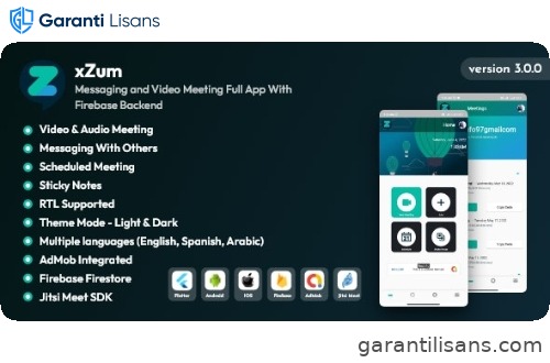 XZum – Messaging and Video Meeting Full App With Firebase Backend