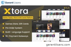 Xtora – Games TopUp, Store & Gift Cards Seller with Preorder Management