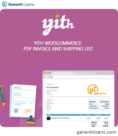 YITH WooCommerce PDF Invoice and Shipping List Premium