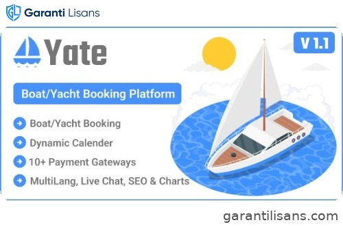 Yate – Boat/Yacht Booking Platform