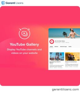YouTube Plugin – WordPress Gallery for YouTube