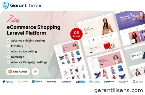 Zaika eCommerce CMS – Laravel eCommerce Shopping Platform