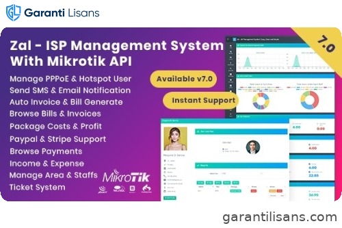 Zal – ISP Management System With Mikrotik API
