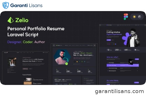Zelio – Personal Portfolio Resume Laravel Script