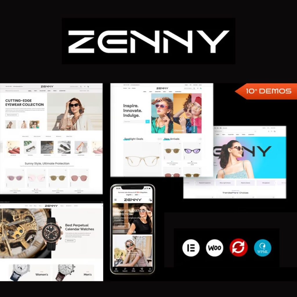 Zenny – Jewelry, Watches & Glasses Elementor WooCommerce WordPress Theme