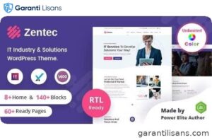 Zentec – IT Solutions Company WordPress Theme + RTL