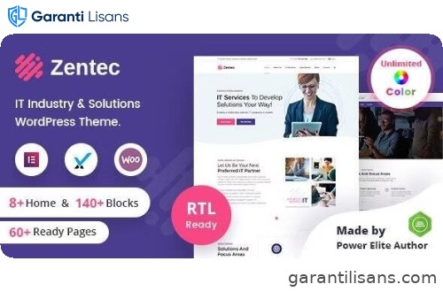 Zentec – IT Solutions Company WordPress Theme + RTL