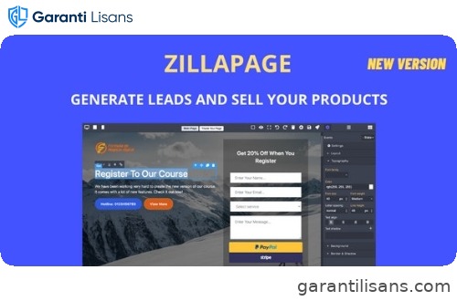 Zillapage – Landing page and Ecommerce builder