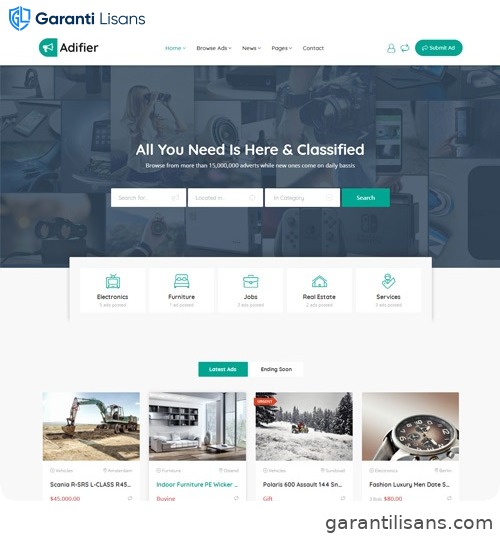 Adifier – Classified Ads WordPress Theme