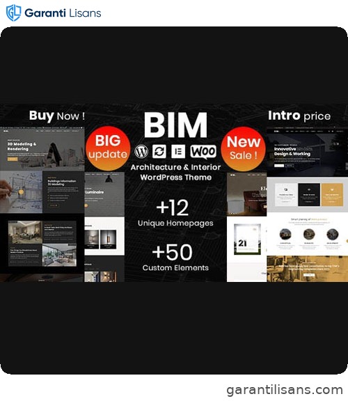 BIM – Architecture & Interior Design Elementor WordPress Theme
