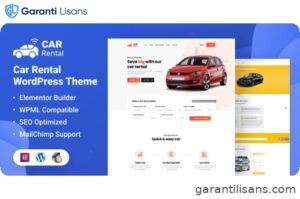 Car Rental WordPress Theme Landing Page