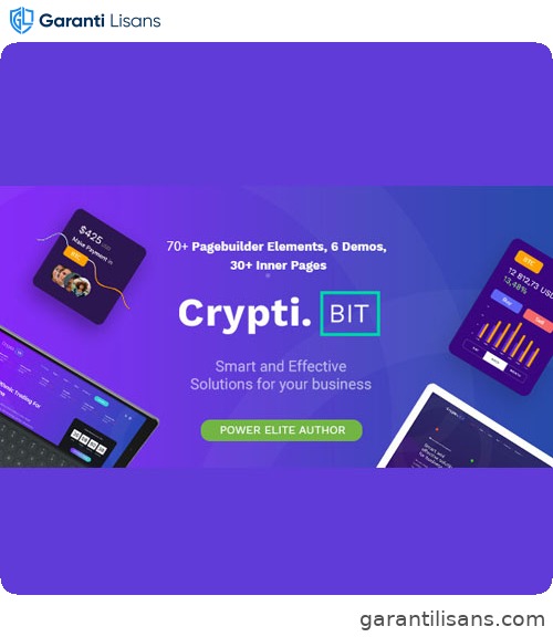 CryptiBIT – Technology, Cryptocurrency, ICO/IEO Landing Page WordPress theme