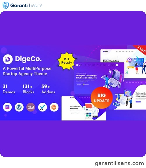 Digeco – Startup Agency WordPress Theme