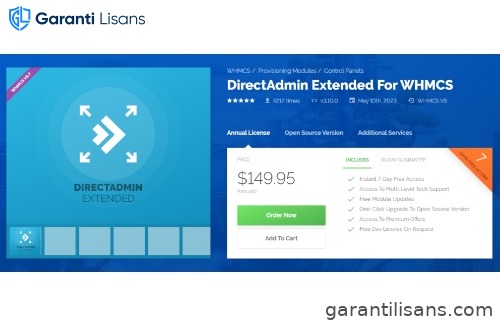 DirectAdmin Extended For WHMCS – ModulesGarden
