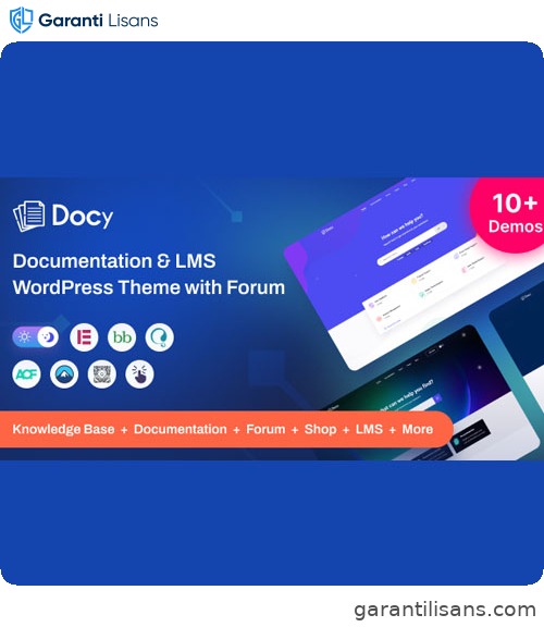 Docy – Premium Documentation, Knowledge base & LMS WordPress Theme with Helpdesk Forum