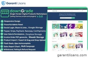 downGrade – Single Vendor Digital Marketplace With Subscription