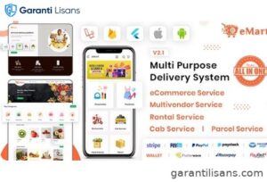 eMart | Multivendor Food, eCommerce, Parcel, Taxi booking, Car Rental App with Admin and Website