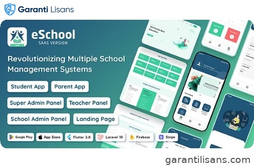eSchool SaaS – School Management System with Student | Parents Flutter App | Laravel Admin