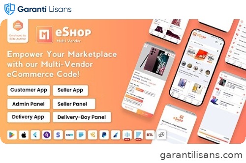 eShop – Multi Vendor eCommerce App & eCommerce Vendor Marketplace Flutter App