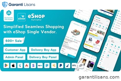 eShop- eCommerce Single Vendor App | Shopping eCommerce App with Flutter
