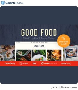 Good Food – Recipe Magazine & Culinary Blog Theme