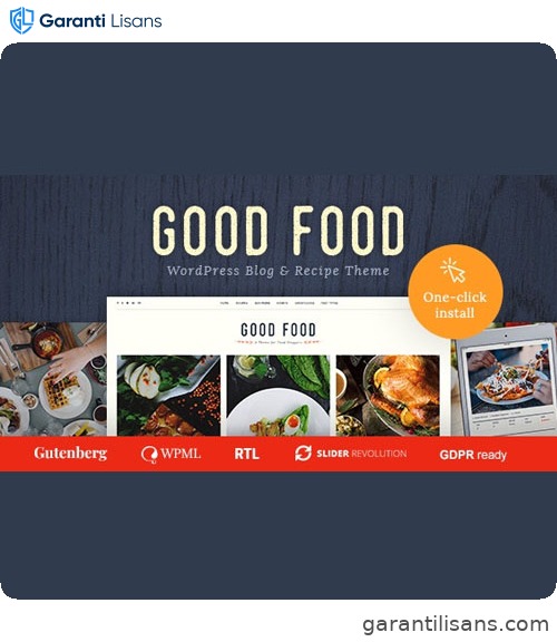 Good Food – Recipe Magazine & Culinary Blog Theme